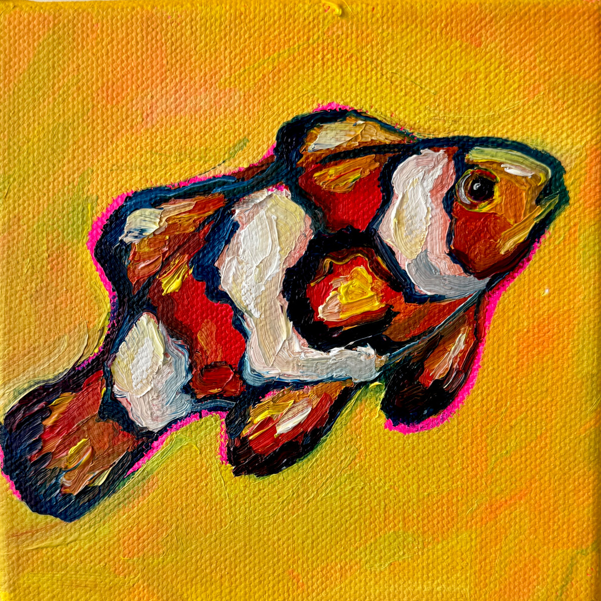 Mini Clownfish, 5x5 Inch Original