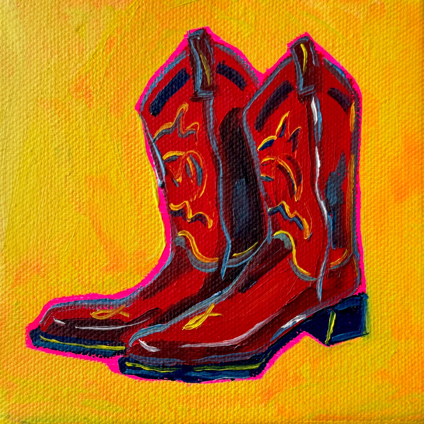 Mini Red Cowboy Boots PRINT (LIMITED TIME)
