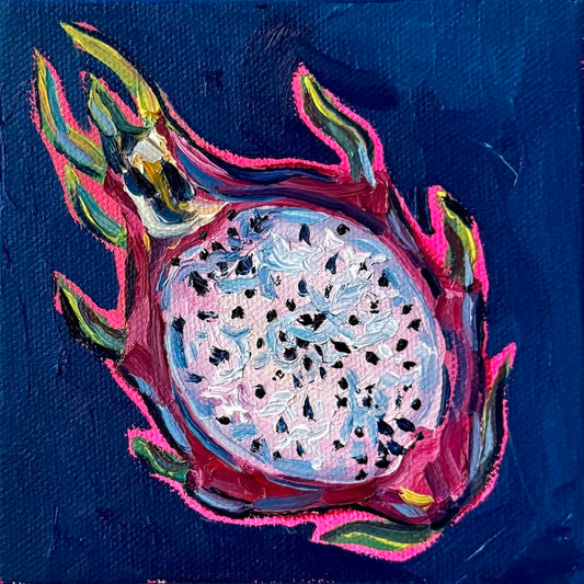 Mini Dragonfruit Half PRINT (LIMITED TIME)