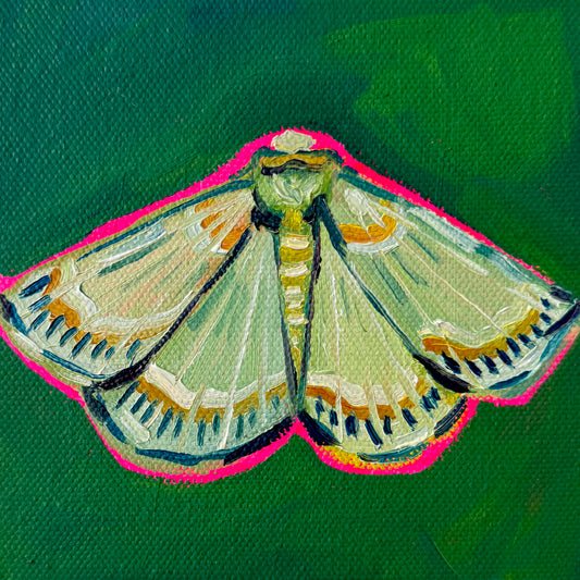 Mini Emerald Moth PRINT (LIMITED TIME)