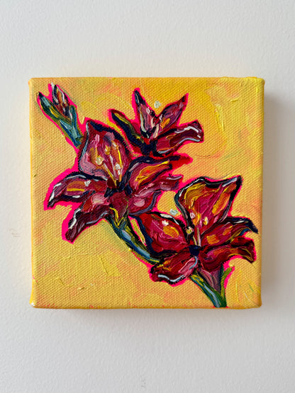 Mini Gladiolus, 5x5 Inch Original