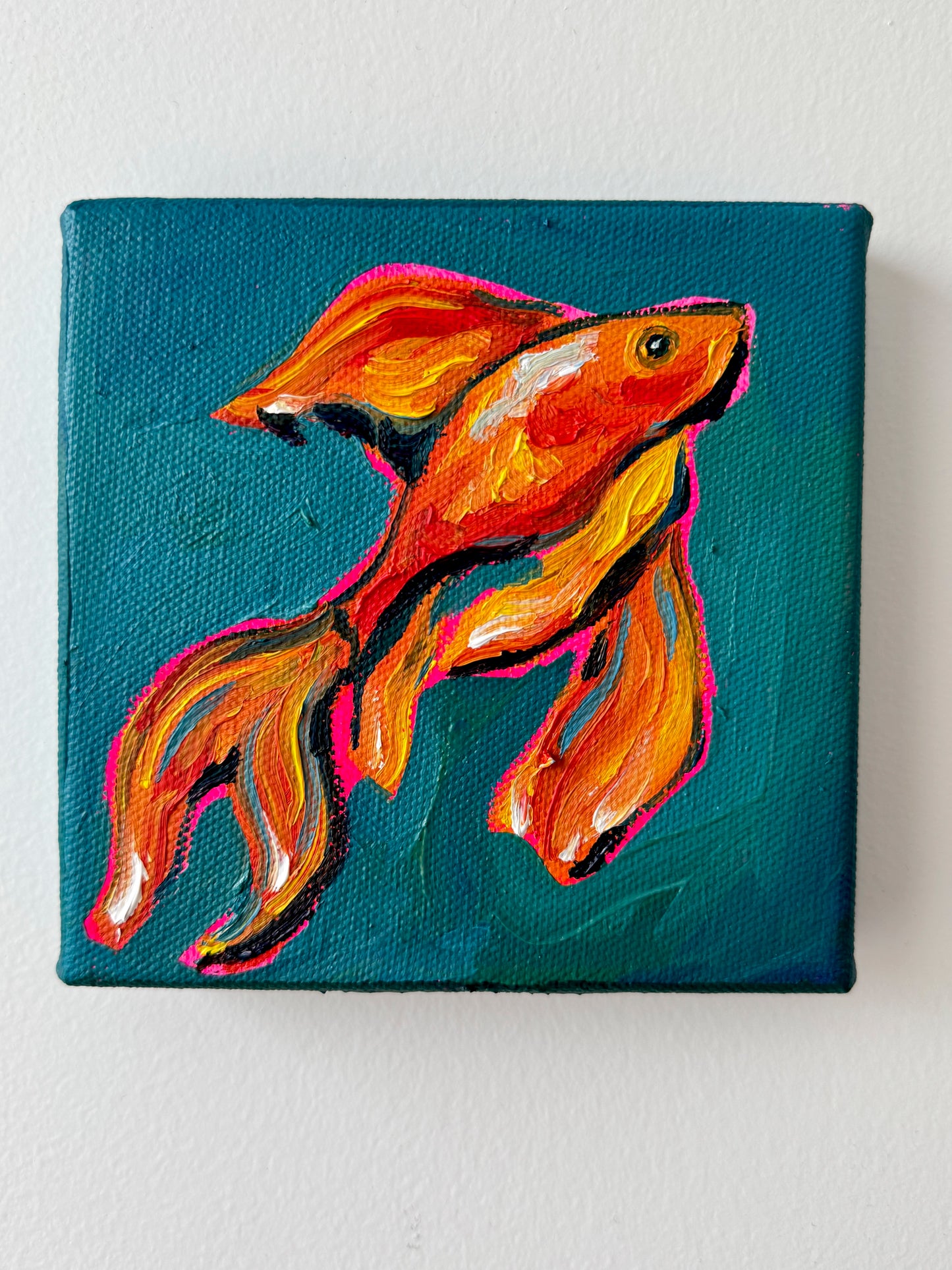 Mini Goldfish, 5x5 Inch Original