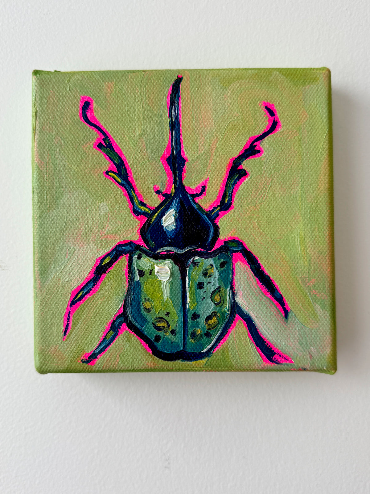 Mini Hercules Beetle, 5x5 Inch Original