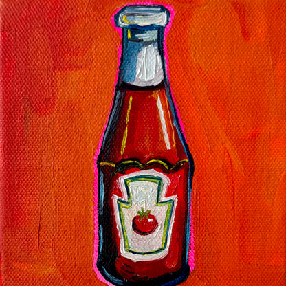 Mini Ketchup Bottle, 5x5 Inch Original