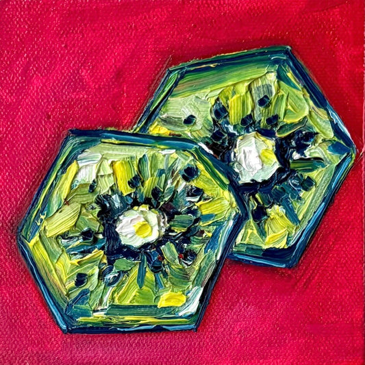 Mini Kiwi Slices Wedge PRINT (LIMITED TIME)