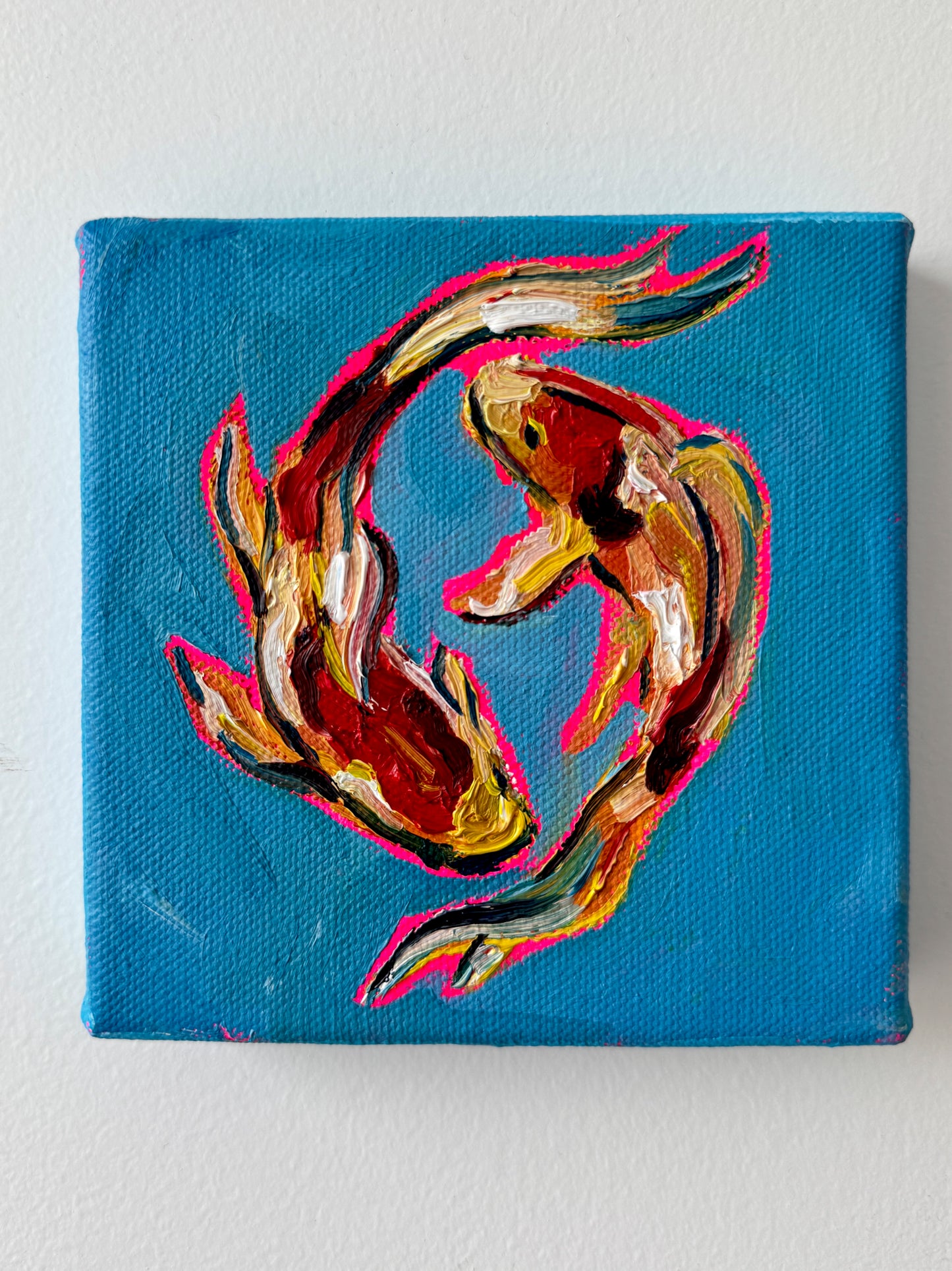 Mini Koi Fish, 5x5 Inch Original