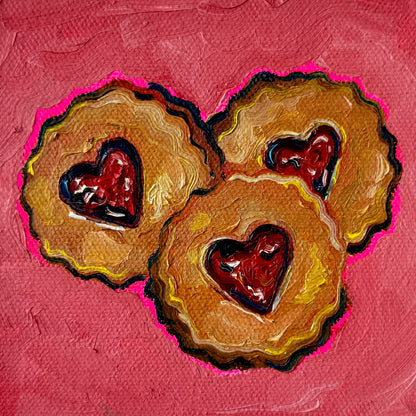 Mini Linzer Cookies, 5x5 Inch Original