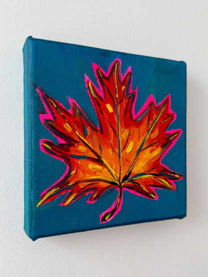 Mini Maple Leaf, 5x5 Inch Original