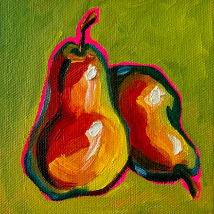 Mini Pears, 5x5 Inch Original