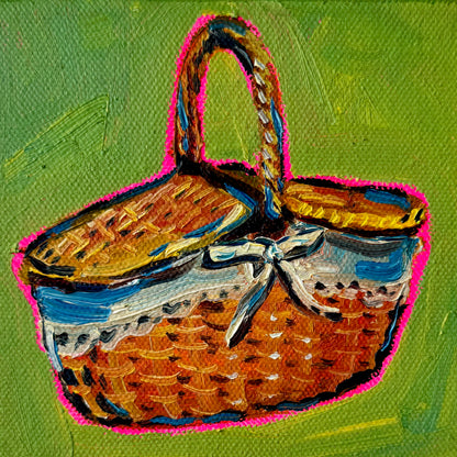 Mini Picnic Basket, 5x5 Inch Original