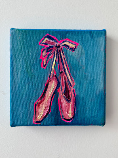 Mini Pointe Shoes, 5x5 Inch Original