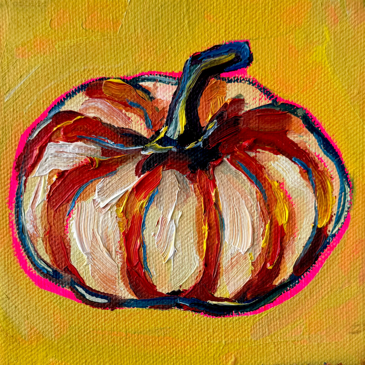 Mini Pumpkin, 5x5 Inch Original