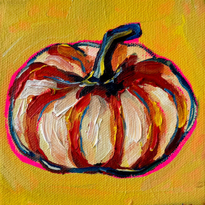 Mini Pumpkin, 5x5 Inch Original