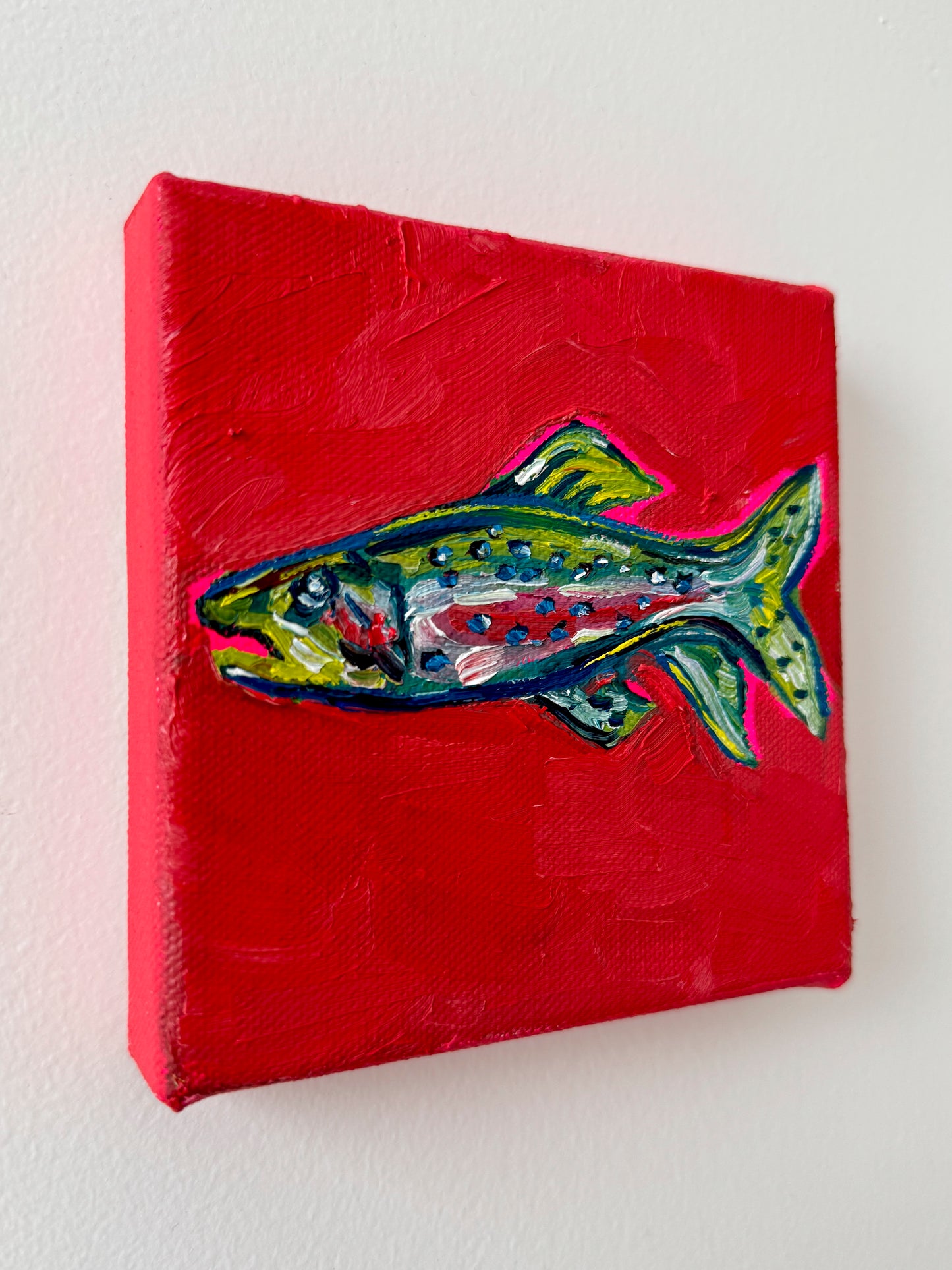 Mini Rainbow Trout, 5x5 Inch Original