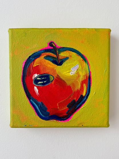 Mini Red Apple, 5x5 Inch Original