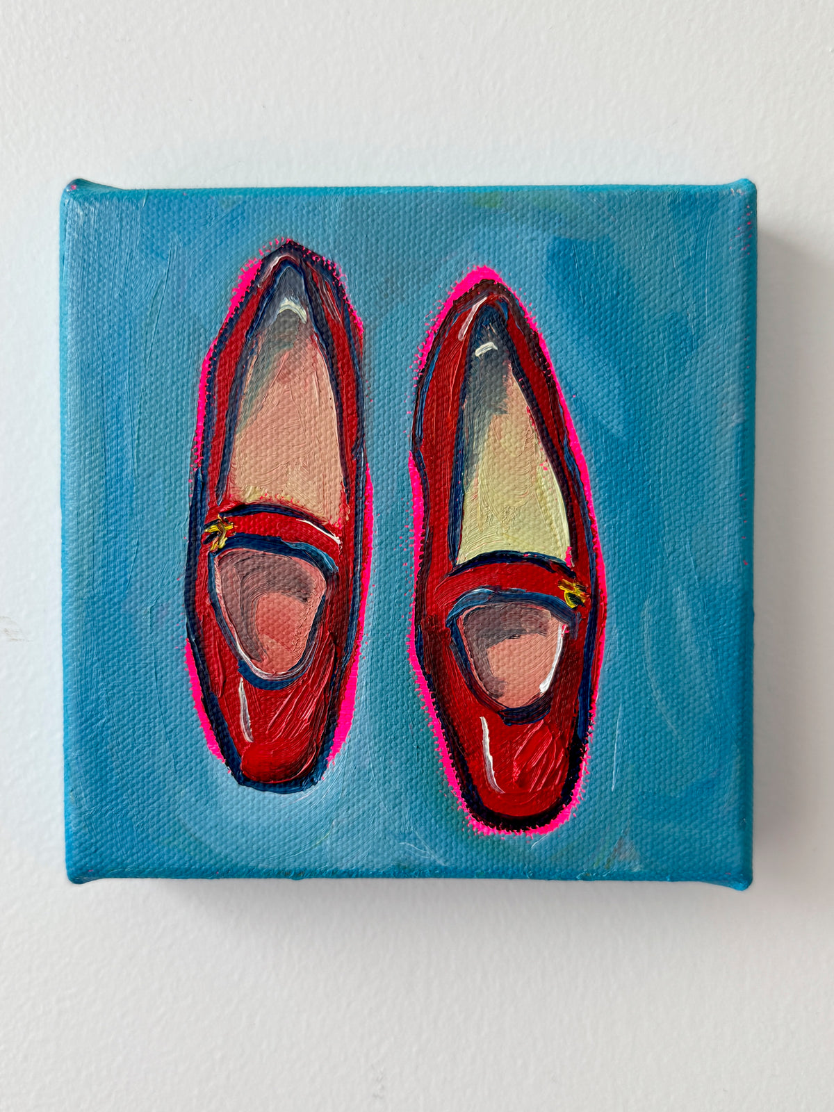 Mini Red Ballet Flats, 5x5 Inch Original