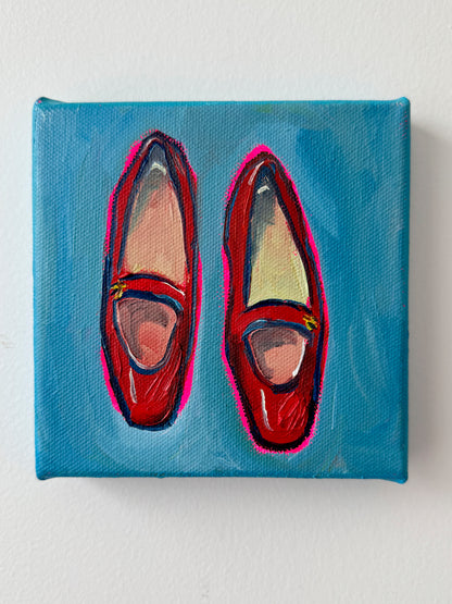 Mini Red Ballet Flats, 5x5 Inch Original