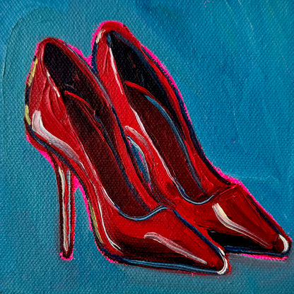 Mini Red Pumps, 5x5 Inch Original