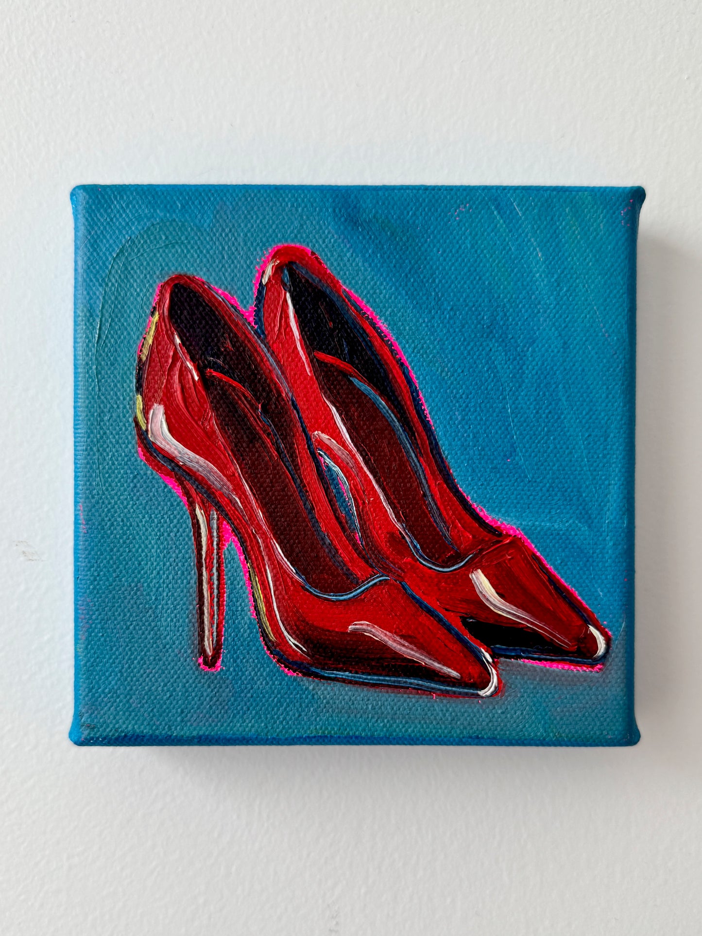 Mini Red Pumps, 5x5 Inch Original