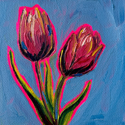 Mini Tulips, 5x5 Inch Original