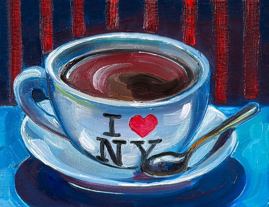 NY Coffee Cup Print
