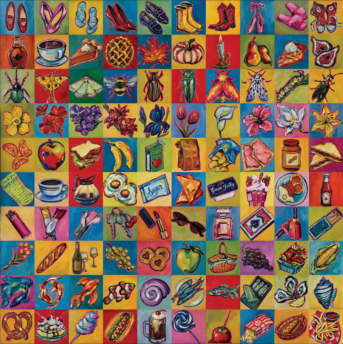 August 100 Minis Wall SINGLE PRINT (LIMITED TIME)